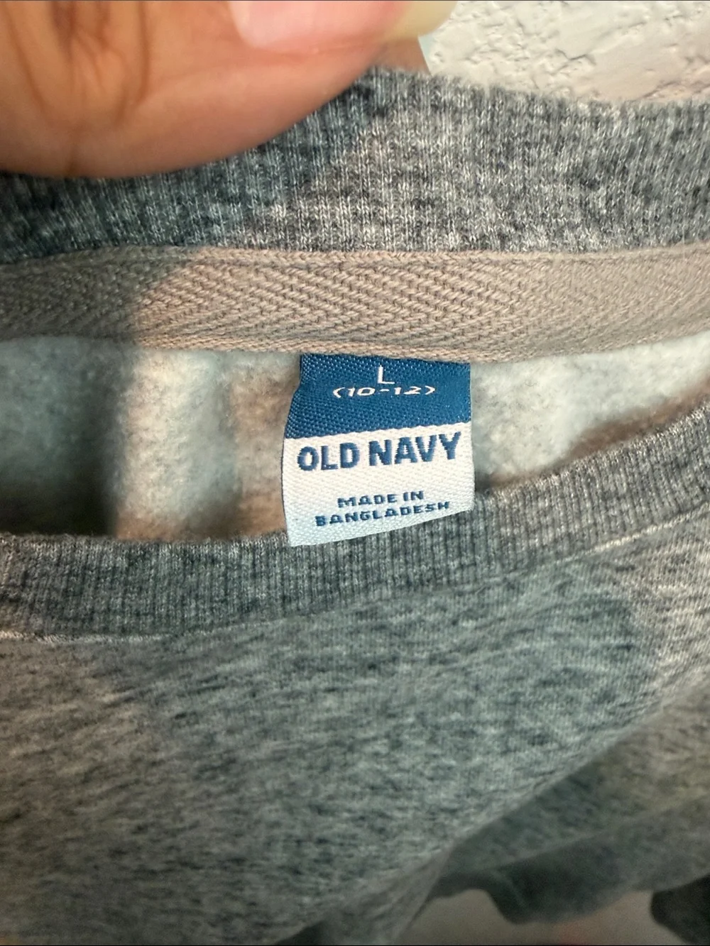 Old Navy kids Heather Gray Crewneck Sweatshirt